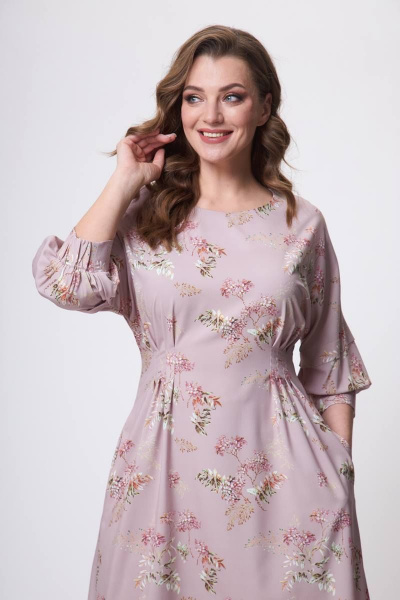 Платье Teffi Style L-1635 пыльно-розовый - фото 5