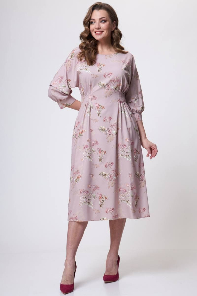 Платье Teffi Style L-1635 пыльно-розовый - фото 3