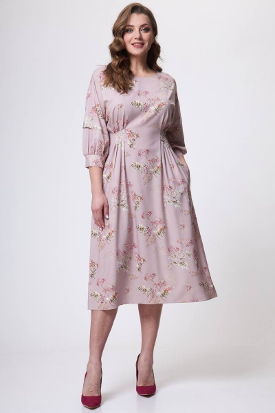 Платье Teffi Style L-1635 пыльно-розовый - фото 1