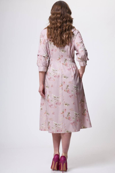 Платье Teffi Style L-1635 пыльно-розовый - фото 4
