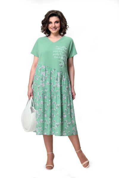 Платье Мишель стиль 1048 зеленый - фото 1