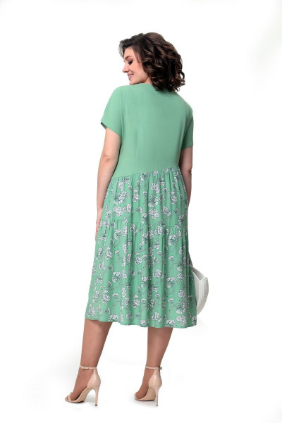 Платье Мишель стиль 1048 зеленый - фото 4
