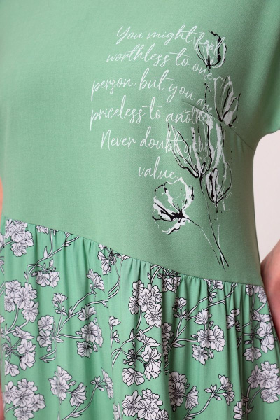 Платье Мишель стиль 1048 зеленый - фото 3