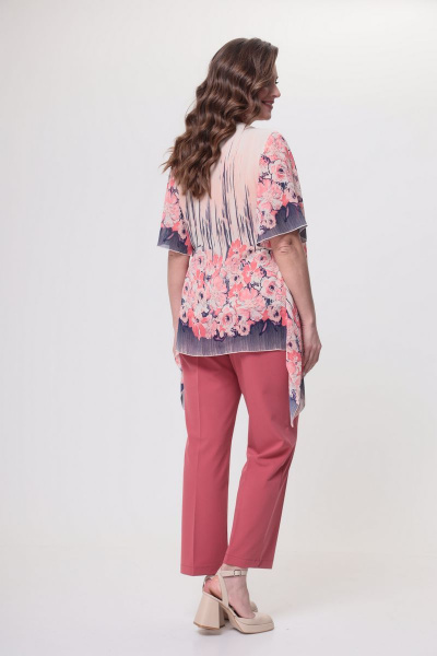 Блуза, брюки ANASTASIA MAK 1039 розовый - фото 7