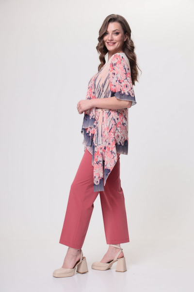 Блуза, брюки ANASTASIA MAK 1039 розовый - фото 3
