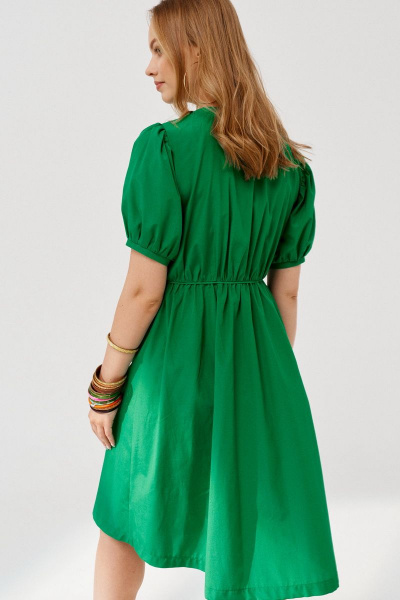 Платье ELLETTO LIFE 1902 зеленый - фото 6