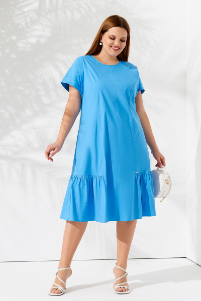 Платье Панда 92480w голубой - фото 1