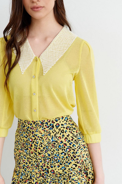 Блуза Colors of PAPAYA 1550-А лимон - фото 3