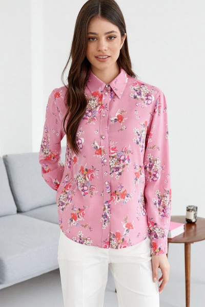 Блуза Colors of PAPAYA 1602 розовый - фото 2
