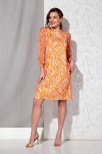 Платье Beautiful&Free 2105 оранжевый - фото 2