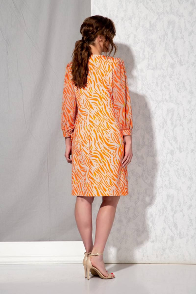 Платье Beautiful&Free 2105 оранжевый - фото 3