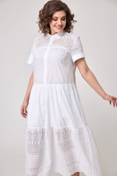 Платье Ollsy 1605 белый - фото 4