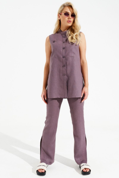 Блуза, брюки Prestige 4463/170 брусничный - фото 3