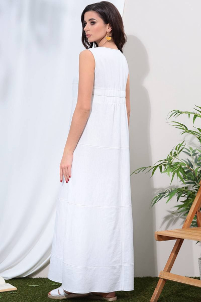 Платье LeNata 11267 белый - фото 3
