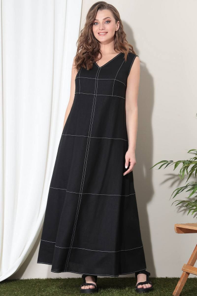 Платье LeNata 11267 черный - фото 1