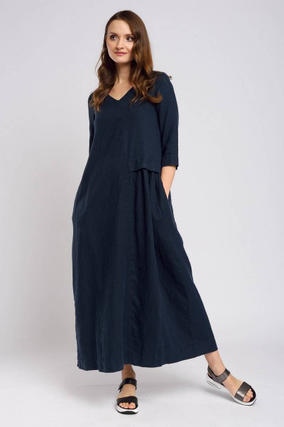 Платье Ружана 367-2 темно-синий - фото 3