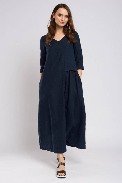 Платье Ружана 367-2 темно-синий - фото 1