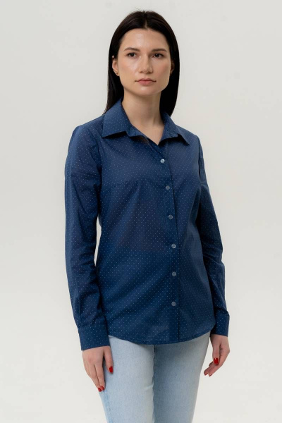 Блуза VLADOR 500610-6 темно-синий - фото 1