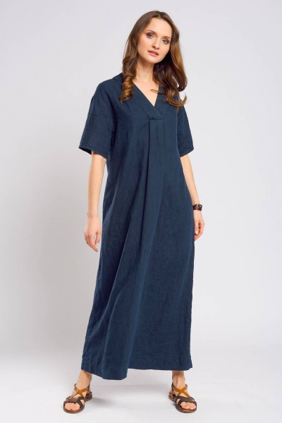 Платье Ружана 484-2 темно-синий - фото 8