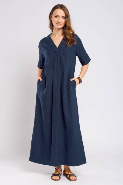 Платье Ружана 484-2 темно-синий - фото 7