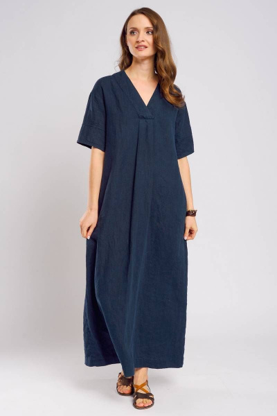 Платье Ружана 484-2 темно-синий - фото 6