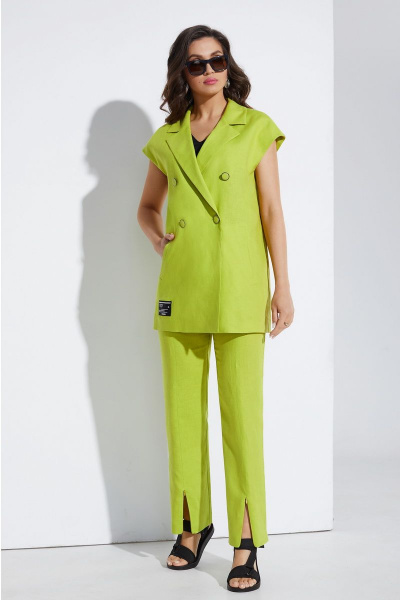 Блуза, брюки, жакет Lissana 4518 зеленый - фото 9