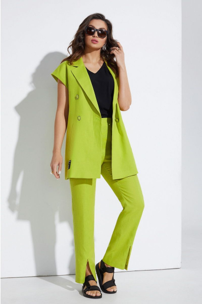 Блуза, брюки, жакет Lissana 4518 зеленый - фото 7