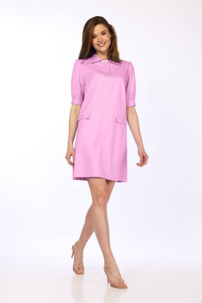 Платье Vilena 796 розовый - фото 1