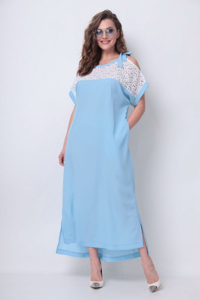 Платье Michel chic 2063 светло-голубой - фото 2