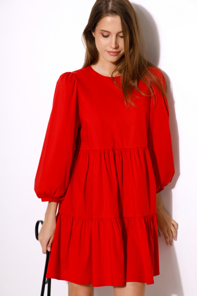 Платье Luitui R1031 красный - фото 1