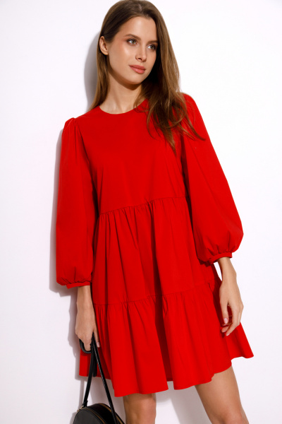 Платье Luitui R1031 красный - фото 3