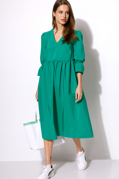 Платье Luitui R1036 зеленый - фото 3