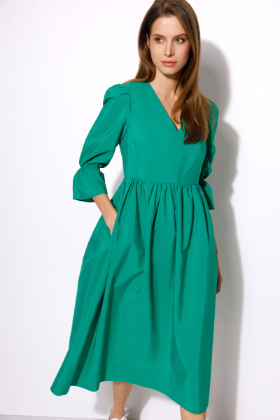 Платье Luitui R1036 зеленый - фото 1