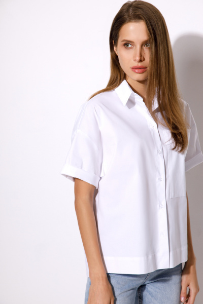 Блуза Luitui R5013 белый - фото 2