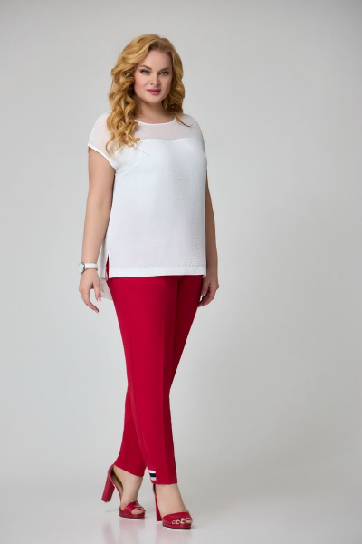 Блуза, брюки, кардиган Svetlana-Style 1720 красный - фото 3