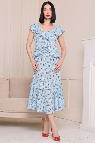 Платье Мода Юрс 2559 голубой- - фото 1