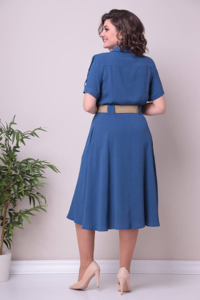 Платье Moda Versal П2298 голубой - фото 4