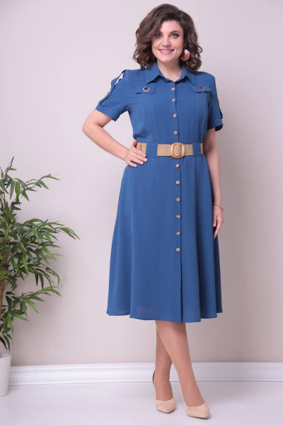 Платье Moda Versal П2298 голубой - фото 1