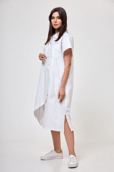 Платье Anelli 1228 белый - фото 4