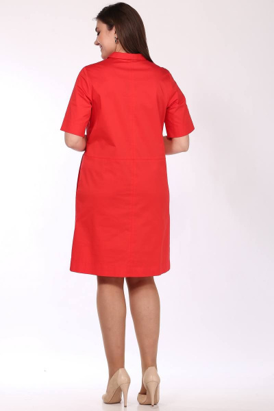 Платье Lady Style Classic 1590 красные_тона - фото 3