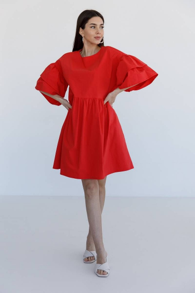 Платье Ivera 1031 красный - фото 1