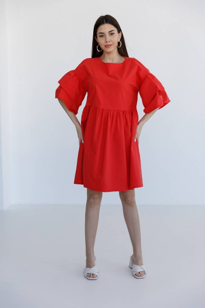 Платье Ivera 1031 красный - фото 5