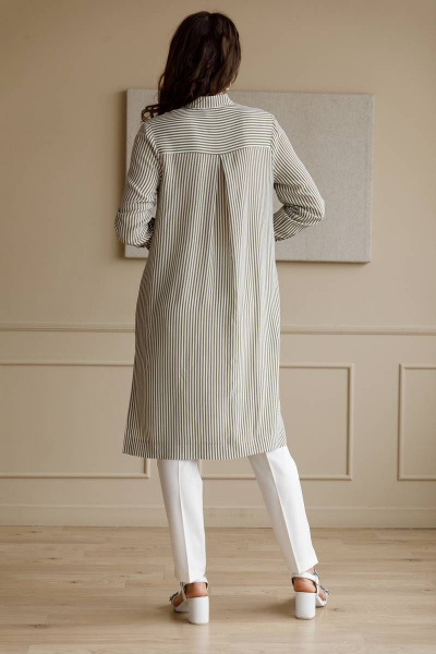 Платье Ivera 1080 молочный-хаки - фото 3