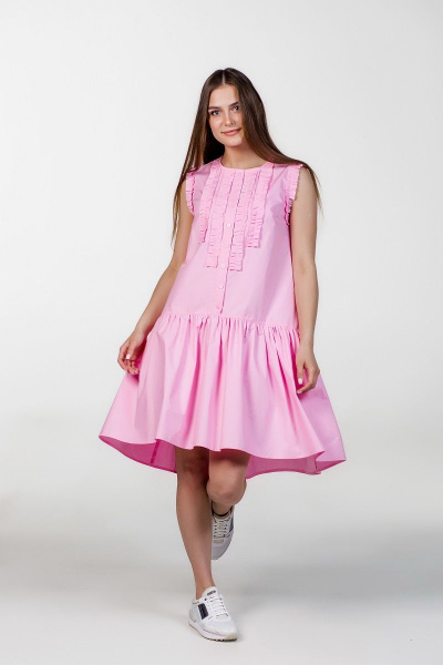 Платье Atelero 1003 розовый - фото 5
