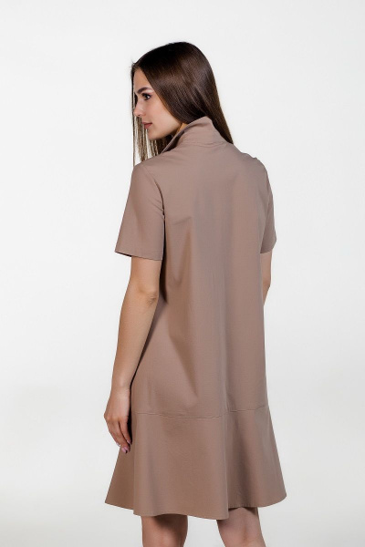 Платье Atelero 1018 светло-коричневый - фото 5
