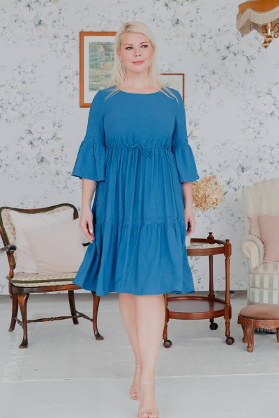 Платье ASV 2519 синий - фото 6