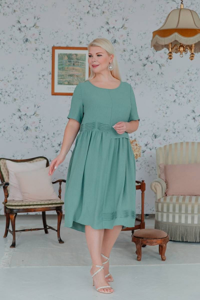 Платье ASV 2517 зеленый - фото 6