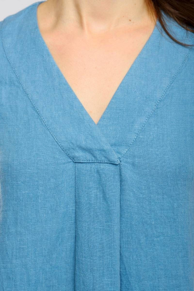 Платье Ружана 484-2 голубой - фото 4