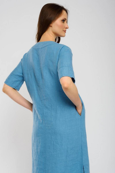 Платье Ружана 484-2 голубой - фото 6