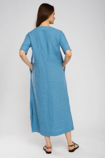 Платье Ружана 484-2 голубой - фото 12